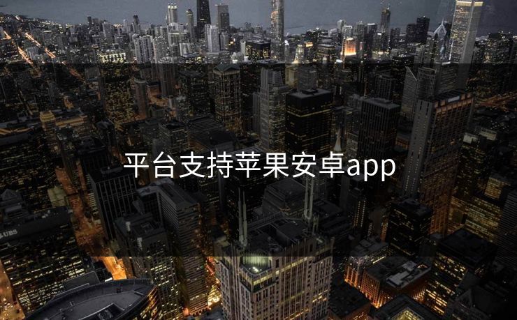 平台支持苹果安卓app